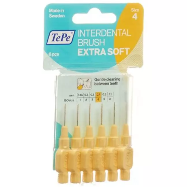 TePe Interdentalbursten X-soft 0.7мм 6 штук TePe Interdentalbursten X-soft 0.7мм 6 штук