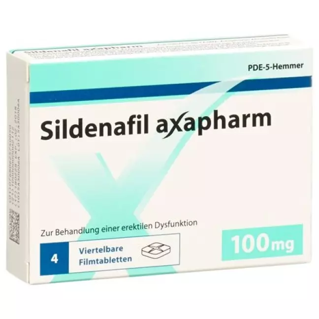 Sildenafil Axapharm 100 mg 24 filmtablets Sildenafil Axapharm 100 mg 24 filmtablets
