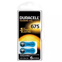 Duracell Easytab Batt 675 1.4v Zincair 6 штук