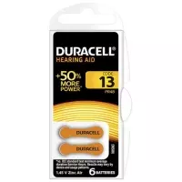 Duracell Easytab Batt 13 Zinc Air D6 1.4v 6 штук