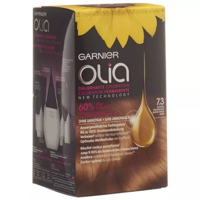 Olia Haarfarbe 7.3 Dunkles Goldblond Olia Haarfarbe 7.3 Dunkles Goldblond