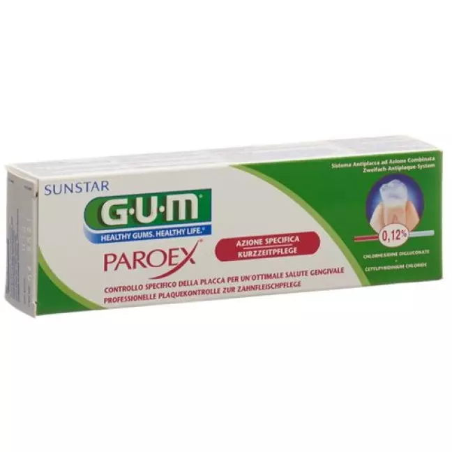 Gum Sunstar Paroex Zahnpasta 0.12% Chlorhex 75мл Gum Sunstar Paroex Zahnpasta 0.12% Chlorhex 75мл
