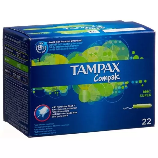 Tampax Compak Super Tampons 22 штуки Tampax Compak Super Tampons 22 штуки