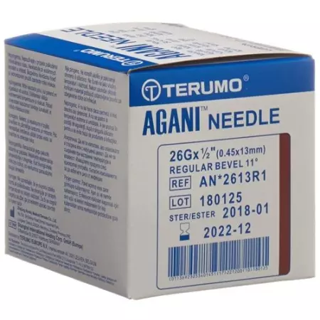 Terumo Agani Einmalkanulen 26г 0.45x13мм Braun 100 штук Terumo Agani Einmalkanulen 26г 0.45x13мм Braun 100 штук