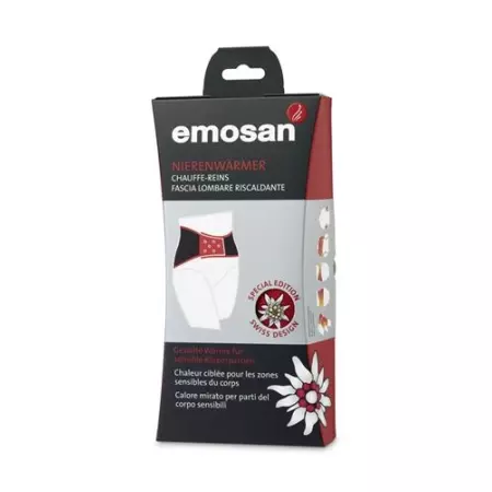 emosan Nierenwarmer Velcro Schwarz размер XL Special Swiss Edition