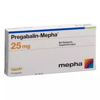 Прегабалин Мефа 25 мг 14 капсул
