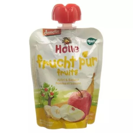 Holle Pouchy Apfel mit Banane 90г