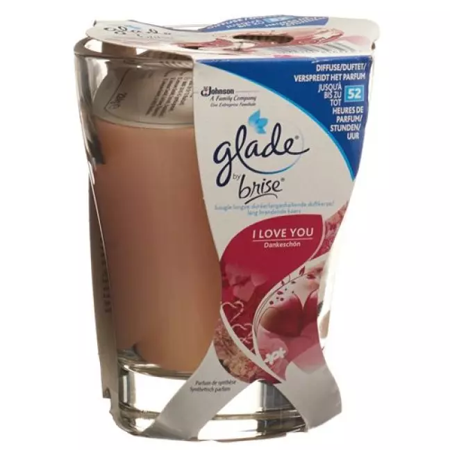 GLADE BY BRISE KERZE ILOVE YOU GLADE BY BRISE KERZE ILOVE YOU