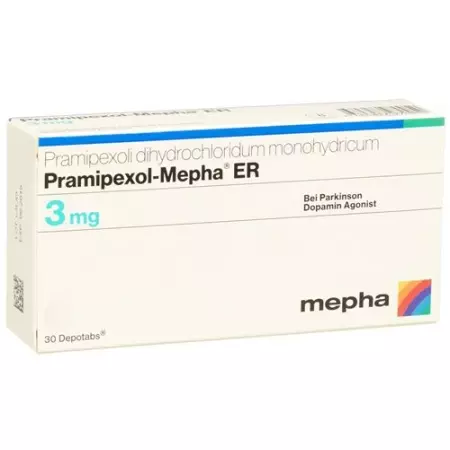 Прамипексол Мефа ER 3 мг 30 депо таблеток