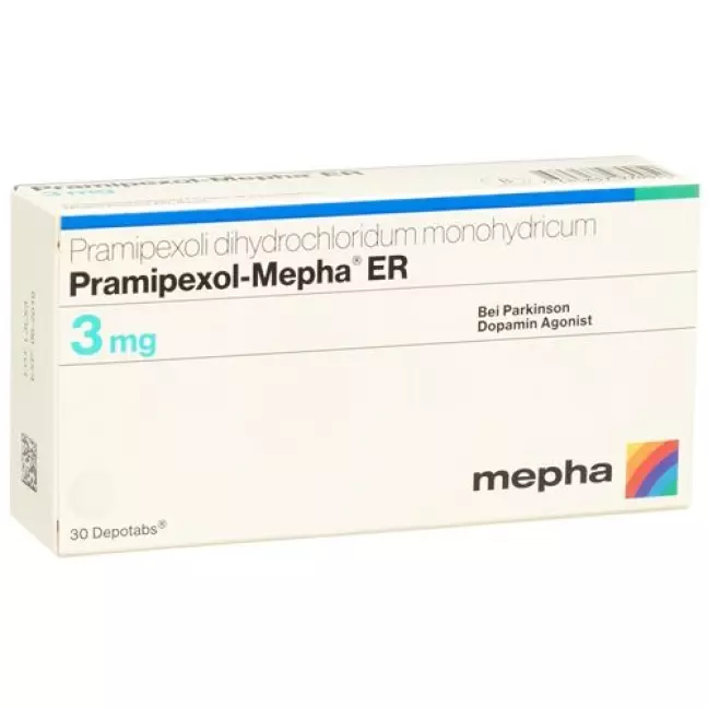 Прамипексол Мефа ER 3 мг 30 депо таблеток
