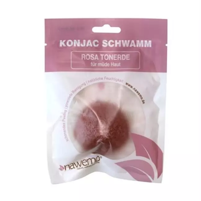 NAWEMO KONJAC SCHWAMM ROSA TON NAWEMO KONJAC SCHWAMM ROSA TON