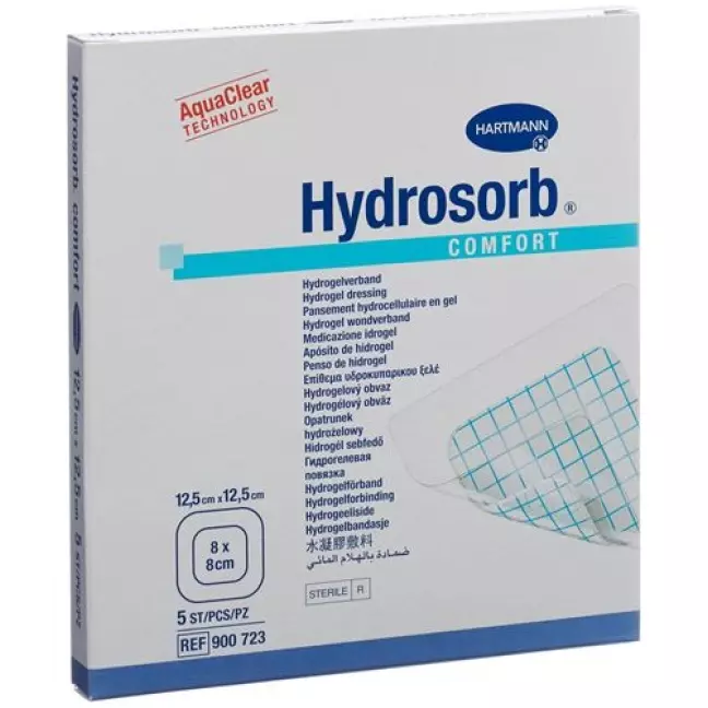 Hydrosorb Comfort Hydrogel 12.5x12.5см стерильный 5 штук Hydrosorb Comfort Hydrogel 12.5x12.5см стерильный 5 штук