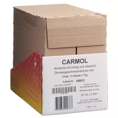 CARMOL LUTSCHBONBONS ZITRONE CARMOL LUTSCHBONBONS ZITRONE