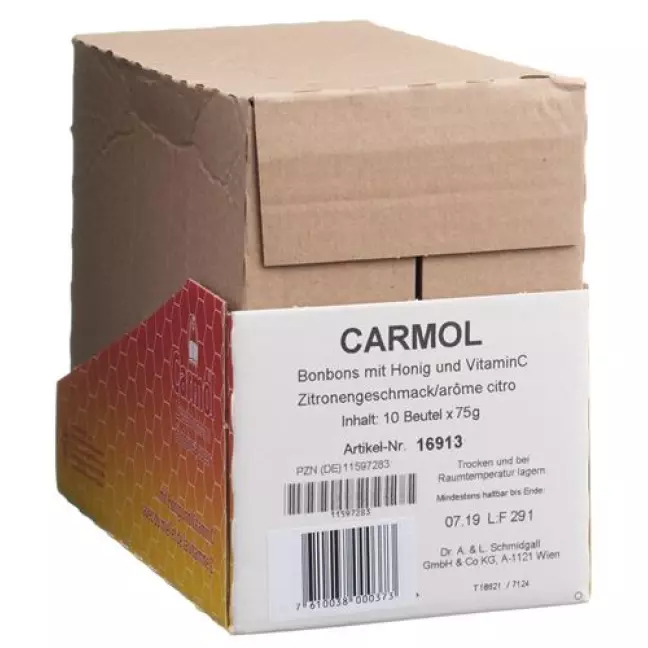 CARMOL LUTSCHBONBONS ZITRONE CARMOL LUTSCHBONBONS ZITRONE