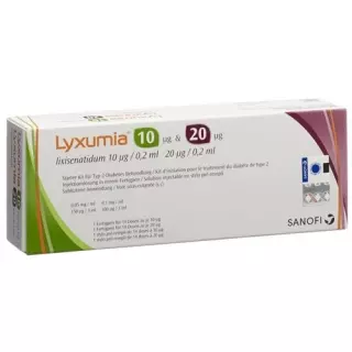 LYXUMIA INJ 1X10MCG/1X20MCG KK