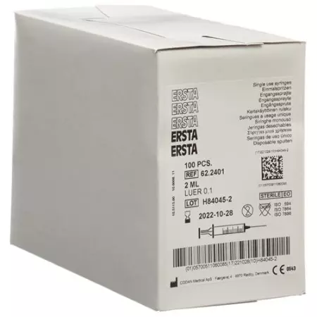 ERSTA EINMALSPRITZEN LUER 2ML ERSTA EINMALSPRITZEN LUER 2ML