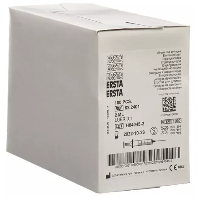ERSTA EINMALSPRITZEN LUER 2ML ERSTA EINMALSPRITZEN LUER 2ML