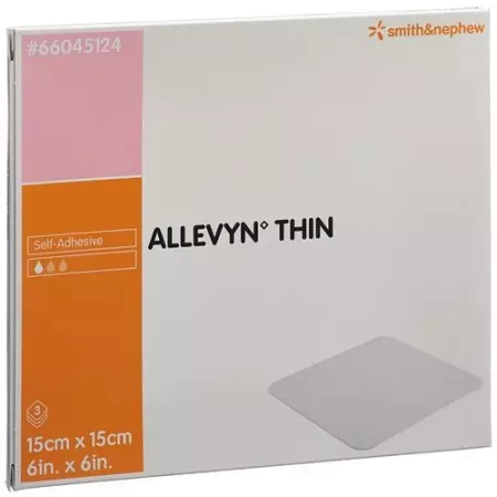ALLEVYN THIN VERBAND 15X15CM ALLEVYN THIN VERBAND 15X15CM