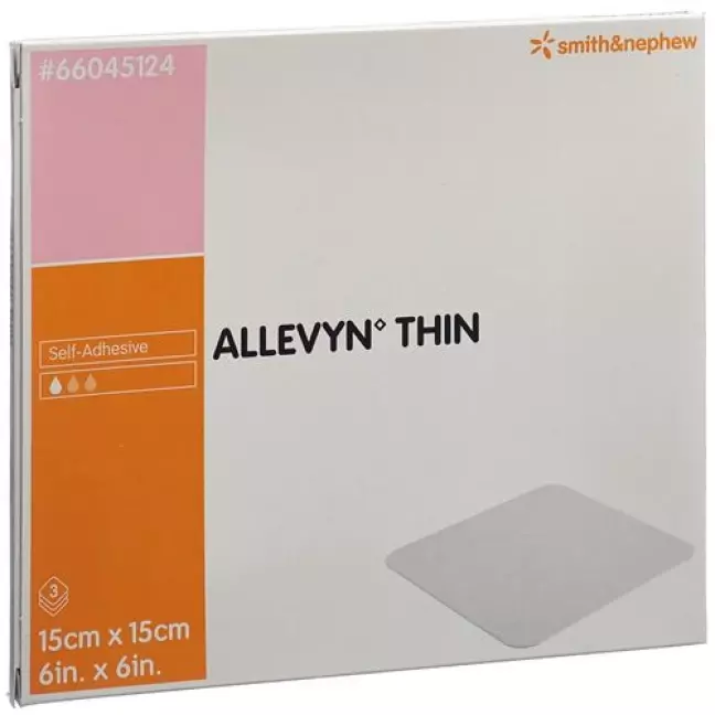 ALLEVYN THIN VERBAND 15X15CM ALLEVYN THIN VERBAND 15X15CM