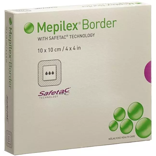 Mepilex Border Schaumverband 10x10см Silik 5 штук Mepilex Border Schaumverband 10x10см Silik 5 штук