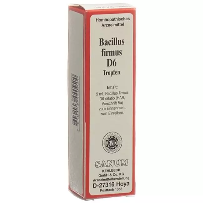 Sanum Bacillus Firmus капли D 6 5мл Sanum Bacillus Firmus капли D 6 5мл