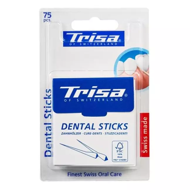 TRISA DENTAL STICKS HOLZ TRISA DENTAL STICKS HOLZ