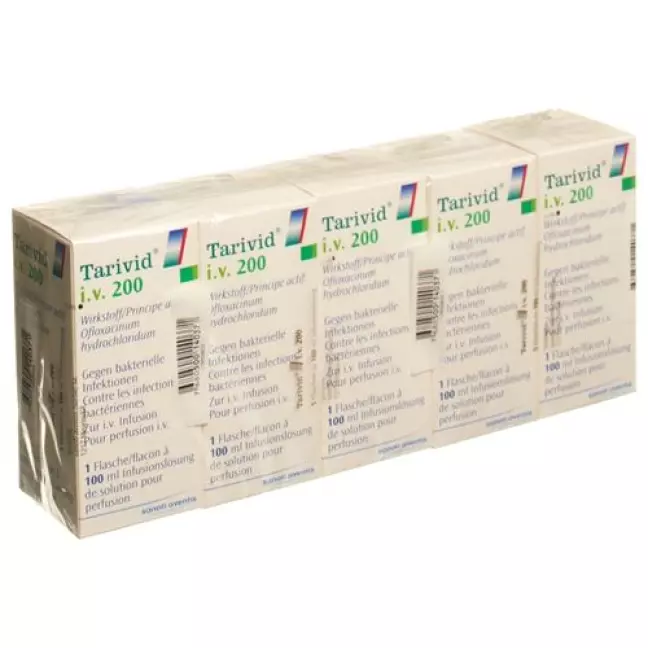 Tarivid 200 mg/100 ml 5 X 100 ml Tarivid 200 mg/100 ml 5 X 100 ml