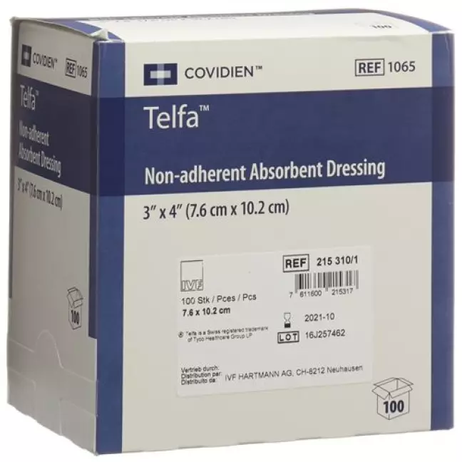 Telfa Wundauflage ohne Haftrand 7.6x10.2см 100 штук Telfa Wundauflage ohne Haftrand 7.6x10.2см 100 штук