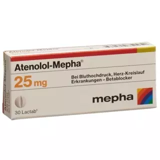 Atenolol Mepha 25 mg 100 Lactabs