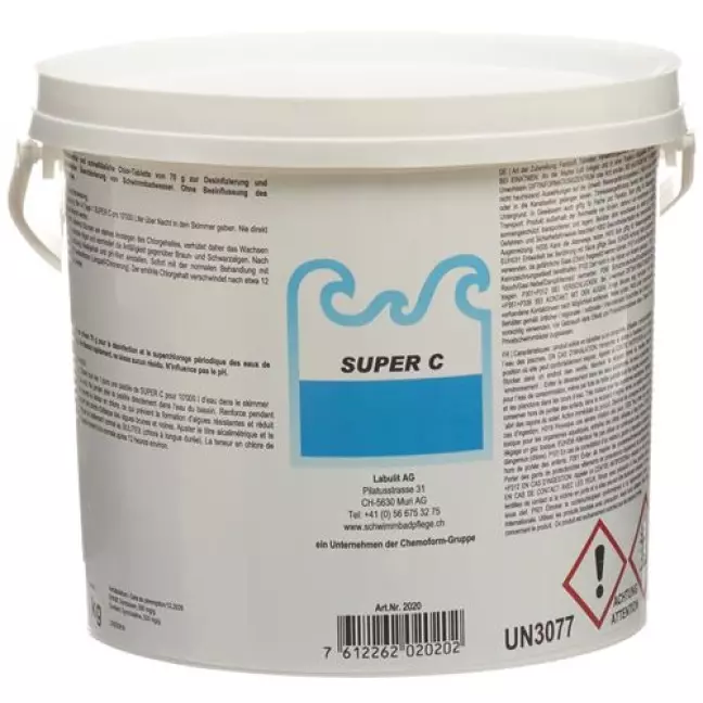 Super C Chlorschocktabletten 38 штук Super C Chlorschocktabletten 38 штук