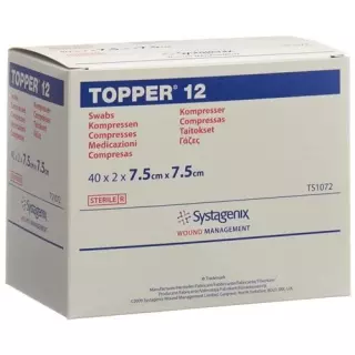Topper 12 Einmal-Kompressen 7.5x7.5см стерильный 40 пакетиков a 2 штуки