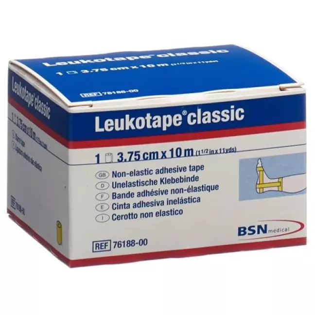 Leukotape Classic unelastische бинт 10m x 3.75см Gelb Leukotape Classic unelastische бинт 10m x 3.75см Gelb