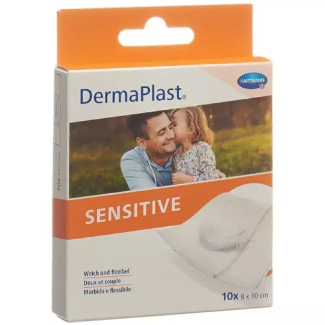 Dermaplast Sensitive Schnellverband Weiss 8x10см 10 штук Dermaplast Sensitive Schnellverband Weiss 8x10см 10 штук