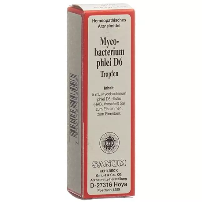 Sanum Mycobacterium Phlei капли D 6 5мл Sanum Mycobacterium Phlei капли D 6 5мл