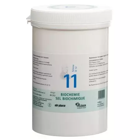 Pflueger Schussler Nr. 11 Silicea в таблетках, D 12 1000г Pflueger Schussler Nr. 11 Silicea в таблетках, D 12 1000г