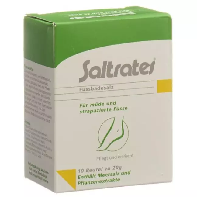 Saltrates Fussbadesalz 10 пакетиков 20г Saltrates Fussbadesalz 10 пакетиков 20г
