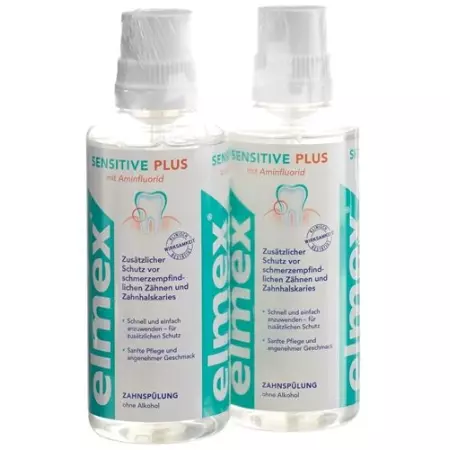 Elmex Sensitive Plus Zahnspulung Duo 2x 400мл Elmex Sensitive Plus Zahnspulung Duo 2x 400мл