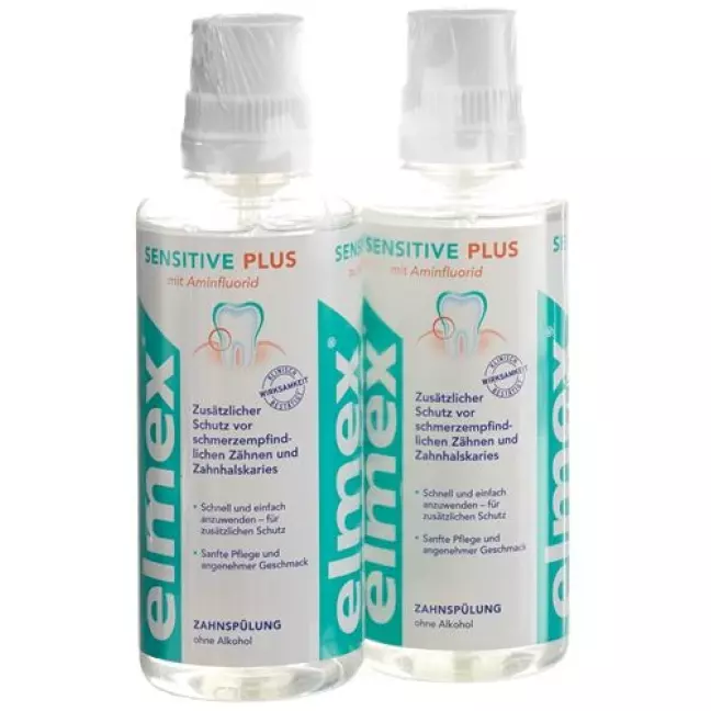 Elmex Sensitive Plus Zahnspulung Duo 2x 400мл Elmex Sensitive Plus Zahnspulung Duo 2x 400мл