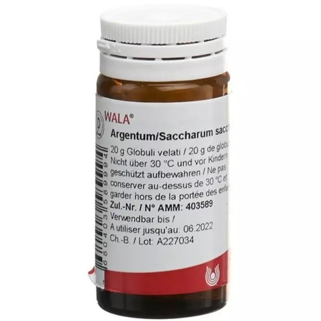 Wala Argentum/saccharum шарики бутылка 20г Wala Argentum/saccharum шарики бутылка 20г