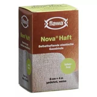 Flawa Nova Haft самоклеющиеся марлевый бинт 8смx4м