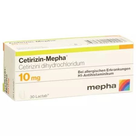 Цетиризин Мефа 10 мг 30 таблеток покрытых оболочкой