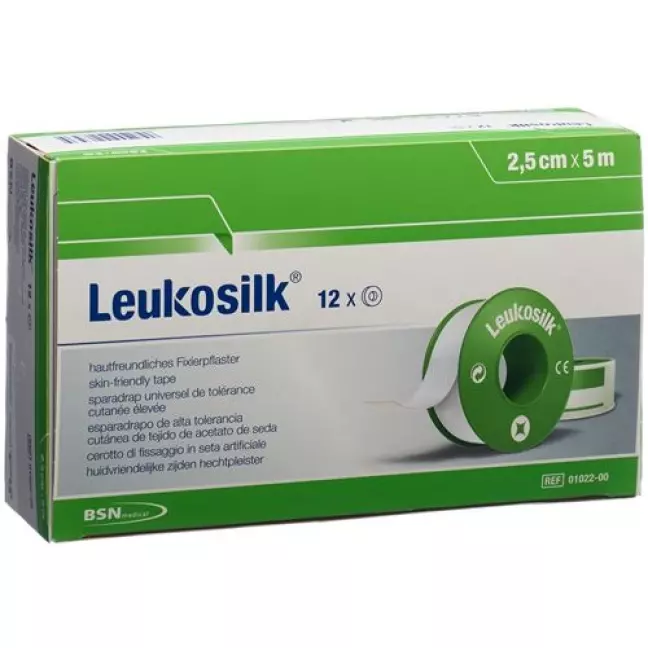 LEUKOSILK FIXIERPFL 5MX2.5CM LEUKOSILK FIXIERPFL 5MX2.5CM