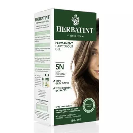 Herbatint Haarfarbegel 5n Helles Kast Braun 150мл Herbatint Haarfarbegel 5n Helles Kast Braun 150мл