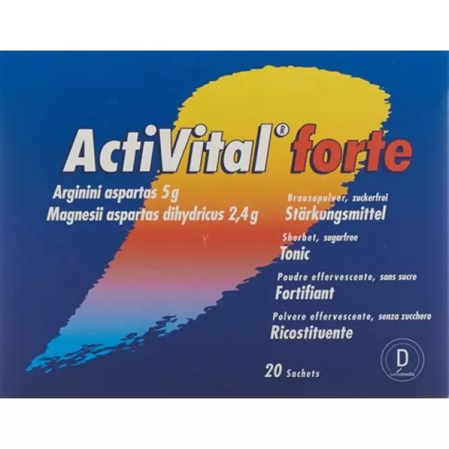 Activital Forte Brause Pulver Orange Limet Beutel 10 Stück