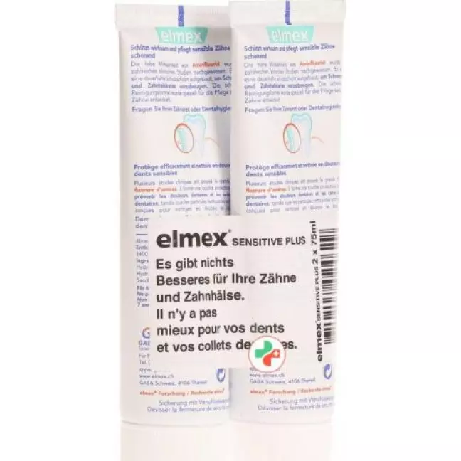 Elmex Sensitive Plus Zahnpasta 2x 75мл Elmex Sensitive Plus Zahnpasta 2x 75мл