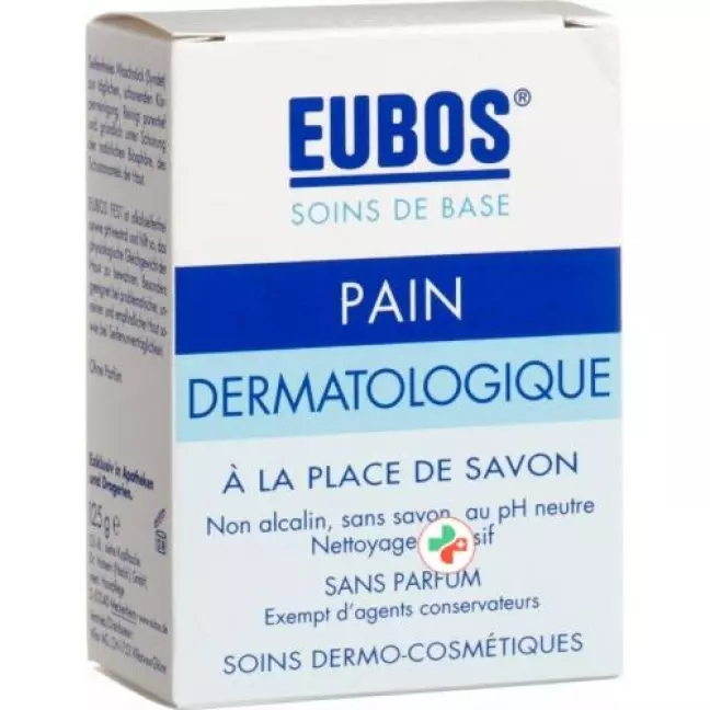 Eubos Seife Fest Unparfumiert Blau 125г Eubos Seife Fest Unparfumiert Blau 125г