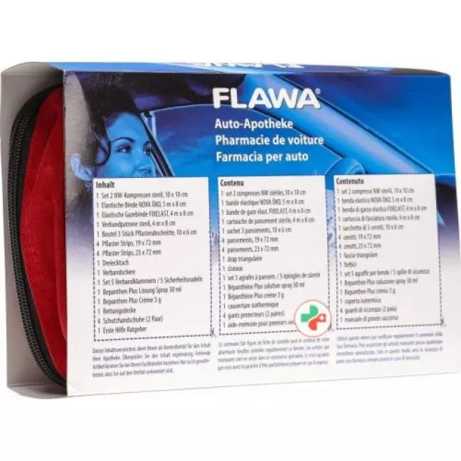 Flawa Auto Apotheke Mini Bag Rot Flawa Auto Apotheke Mini Bag Rot