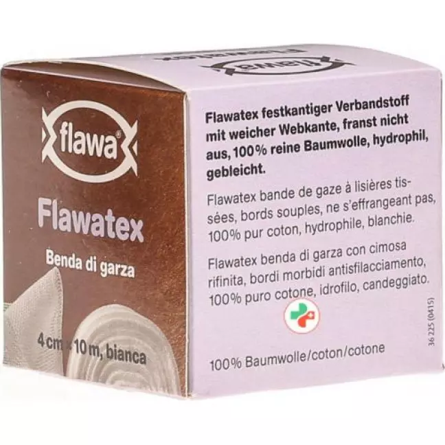 Flawa Flawatex марлевый бинт 10мX4см Flawa Flawatex марлевый бинт 10мX4см