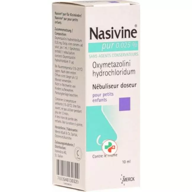 Nasivin Pur 0.025% 10 ml Dosierspray Nasivin Pur 0.025% 10 ml Dosierspray