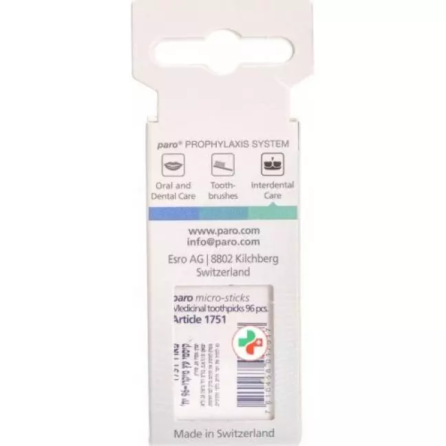 Paro Micro Sticks Zahnholz Superfein 96 штук 1751 Paro Micro Sticks Zahnholz Superfein 96 штук 1751
